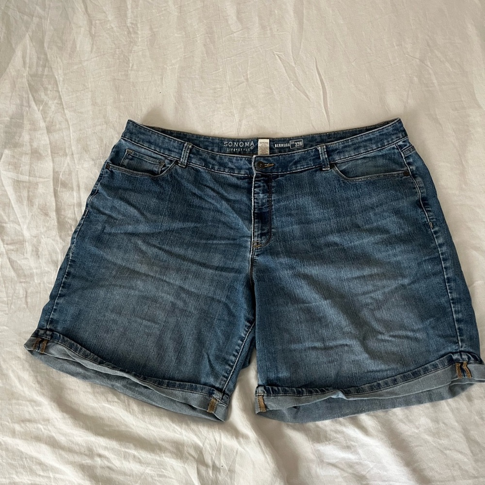 Denim Blue Jean Shorts